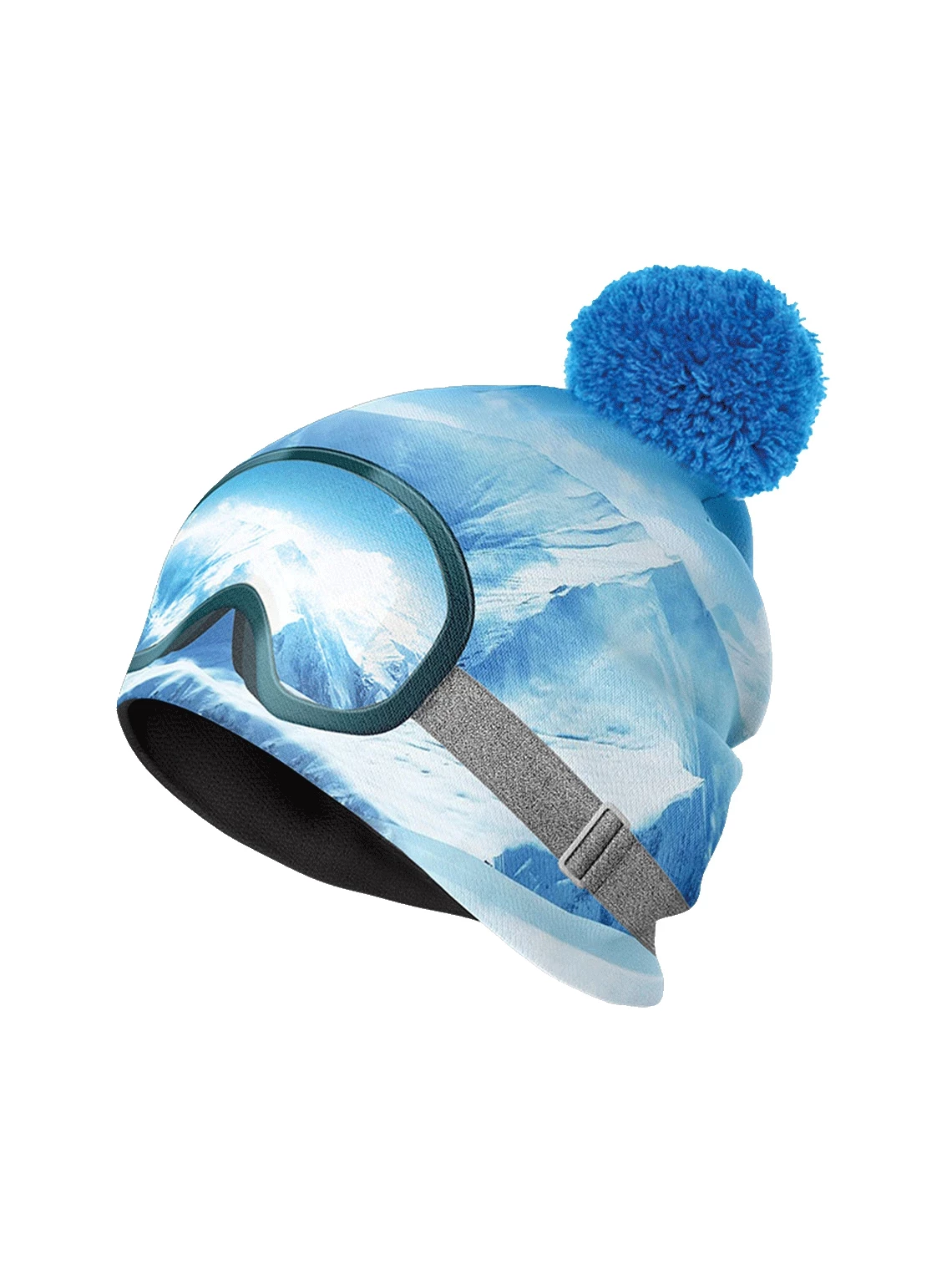 Czapka sportowa z nadrukiem Beanie Pompon