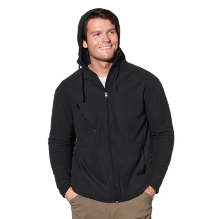 Men’s fleece printed Hooded Fleece Jacket ST5080 Stedman