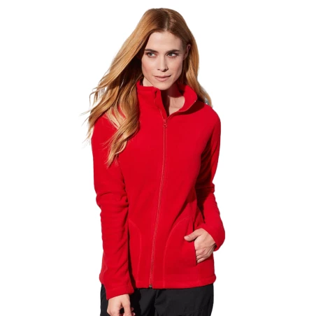 Fleecejacke für Damen mit Aufdruck Fleece Jacket ST5100 Stedman