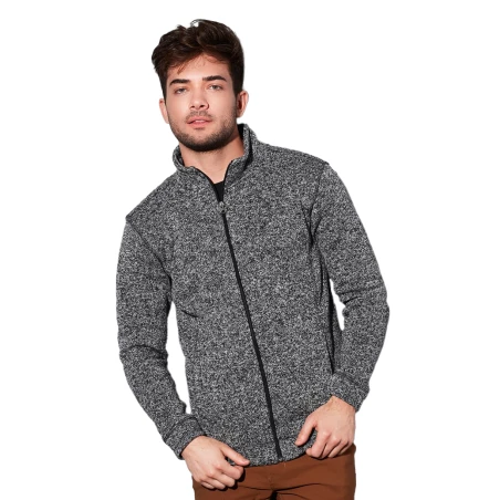 Fleecejacke für Herren mit Aufdruck Knit Fleece Jacket ST5850 Stedman