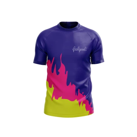 T-shirt de sport pour hommes avec imprimé Basic Sublimation