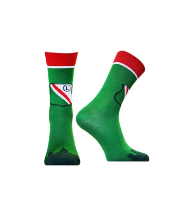 Patterned socks with logo