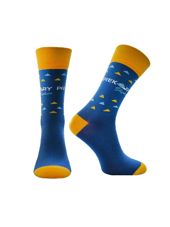 Patterned socks with logo