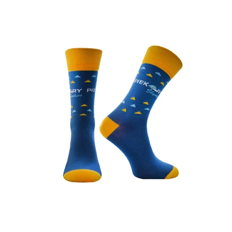 Patterned socks with logo