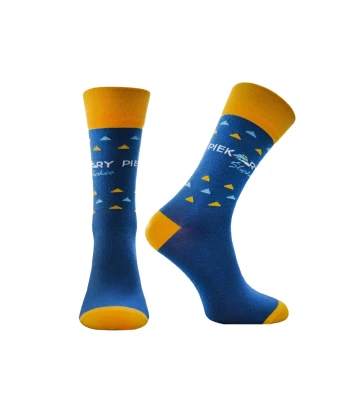 Patterned socks with logo