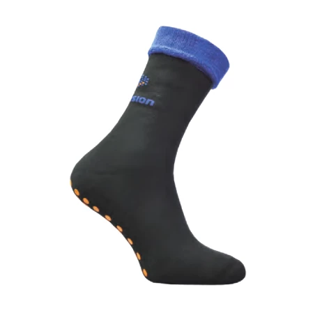 Vollfrottee rutschfeste Socken mit Logo