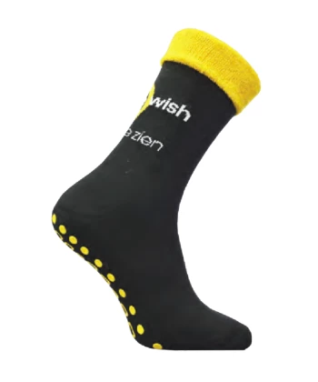 Vollfrottee rutschfeste Socken mit Logo