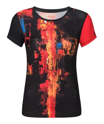 T-shirt de course femme VOLCANO