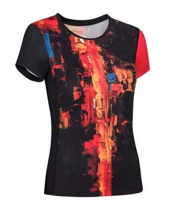 T-shirt de course femme VOLCANO