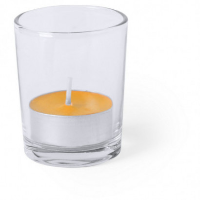  Glass candle holder with...