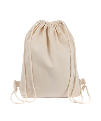 Cotton drawstring backpack with print Bottom Up 220g