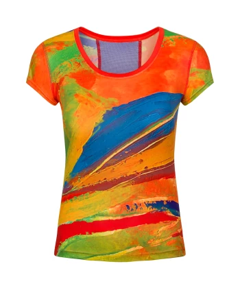 Women's running shirt RICE FIELDS