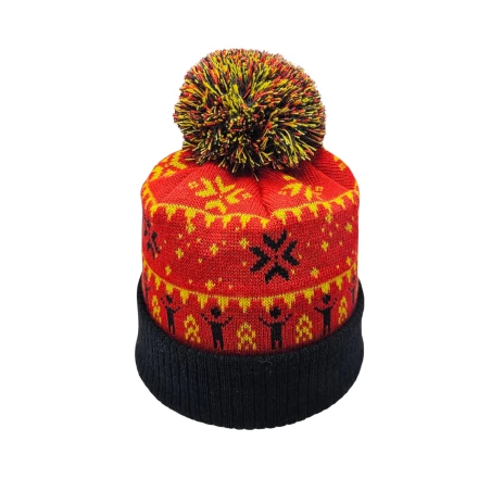 Jacquard Hat with Print WinterHead Merino