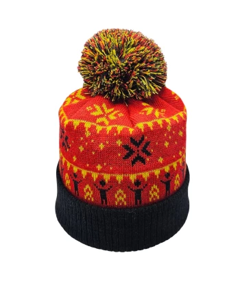 Jacquard Hat with Print WinterHead Merino