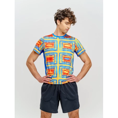 T-shirt de course homme SQUARES