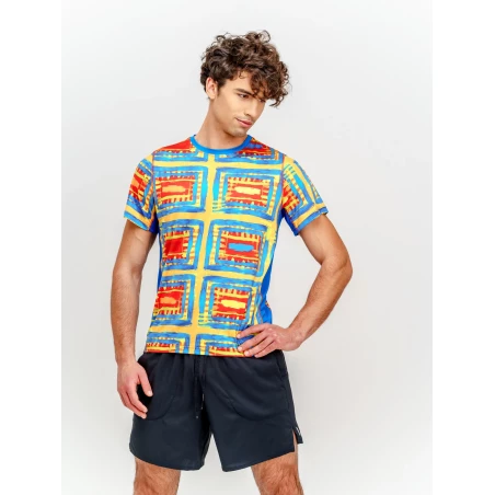 T-shirt de course homme SQUARES