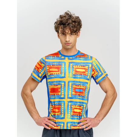 T-shirt de course homme SQUARES