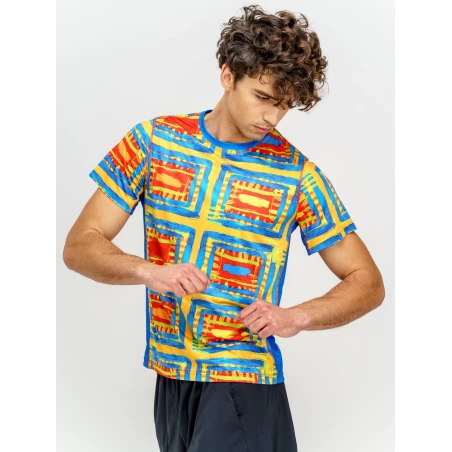 T-shirt de course homme SQUARES