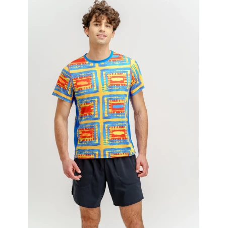 T-shirt de course homme SQUARES