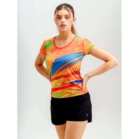 Women's running shirt RICE FIELDS