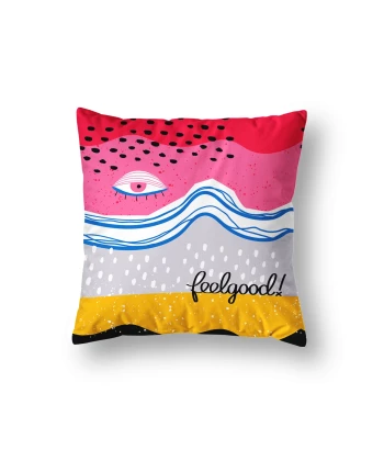 Microfiber pillows with print