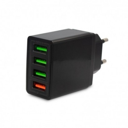 USB wall charger with 4 USB...